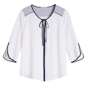Costanzo Tie Neck Blouse